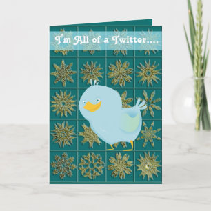 Toute la carte de Noël de gazouillement