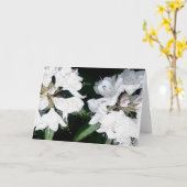 Toute la carte de voeux d'occasion (blanc à (Fleur jaune)