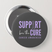 toute la conscience du cancer.support.cure. Badge (Devant & derrière)