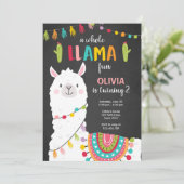 Toute la llama amusant invitation anniversaire Alp (Debout devant)