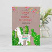 Toute la llama amusante invitation anniversaire Al (Debout devant)