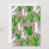 Toute la llama amusante invitation anniversaire Al (Dos)