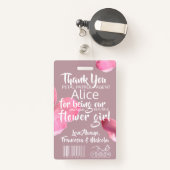 Toute la saison Pink Petal Patrol Flower Badge (Back with Retractable)