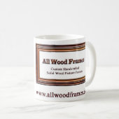 Toute la tasse en bois de cadres (Devant droit)
