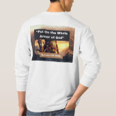 Toute l'armure de Dieu - Long manches T-shirt blan (Dos)