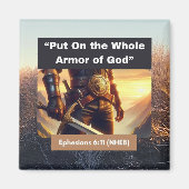 Toute l'armure de Dieu - Magnet de pierre (Devant)