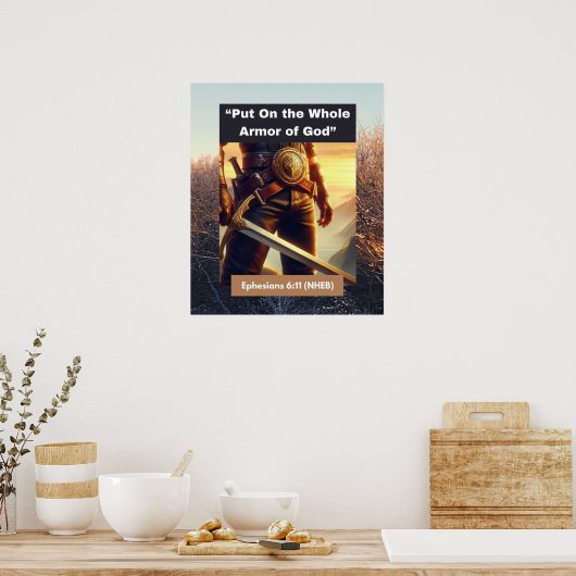 Toute l'armure de Dieu - Poster du Mur (Cuisine)