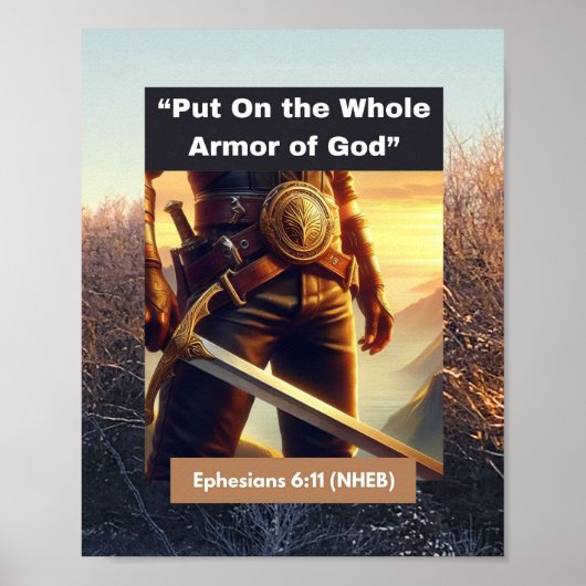 Toute l'armure de Dieu - Poster Papier (Devant)