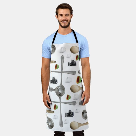 Toute l'impression Cuillères de tablier Vintage (Porté)