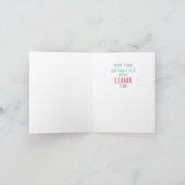 Toute Llama amusant Bonne carte d'anniversaire (Intérieur)