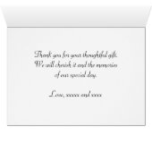 Toute l'Ocassion Merci note (Intérieur Horizontal (Bas))