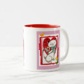 Toute ma tasse de chat de Valentine d'amour (Devant droit)
