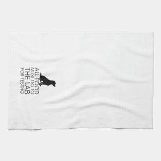 "Toute Nourriture Doit Aller Au Labo" Serviette De