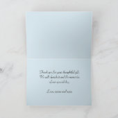 Toute Ocassion Bluebird Merci note (Intérieur)