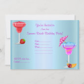 TOUTE OCCASION BEACH COCKTAIL INVITATION FÊTE (Dos)