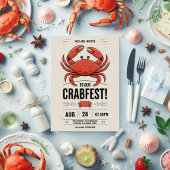 Toute occasion Fête du crabe Invitation
