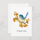 Toute Occassion Blue Bird Merci Carte de note (Devant / Derrière)