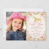 TOUTE PHOTO AGE/AJOUT - Cheval Invitation Annivers (Devant)