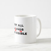 Toutes les blessures ne sont pas visibles tasse de (Devant droit)
