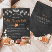 Toutes les choses Invitation de la fête d'automne