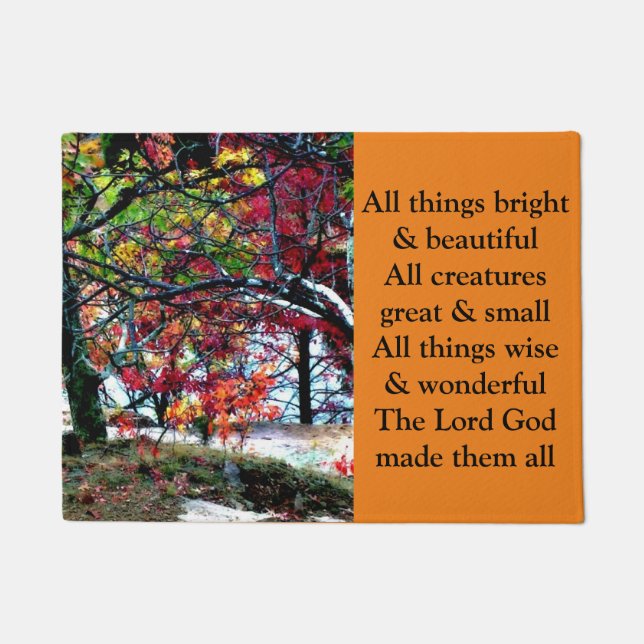 Toutes les choses lumineuses et beau tapis de (Devant)