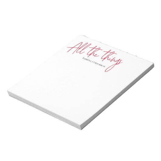 Toutes les choses script bloc-notes (Tourné)