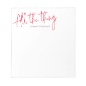 Toutes les choses script bloc-notes (Devant)