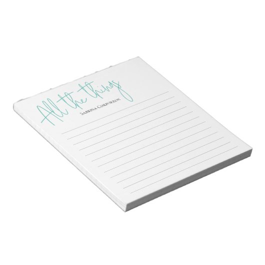 Toutes les choses script bloc-notes (Incliné)