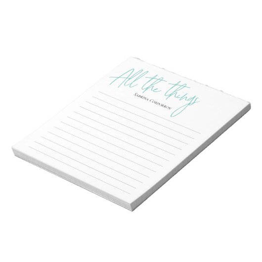 Toutes les choses script bloc-notes (Tourné)