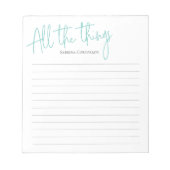 Toutes les choses script bloc-notes (Devant)