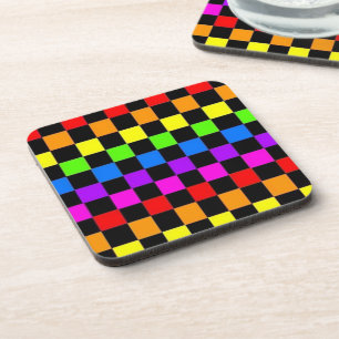 Toutes les couleurs À damiers Dessous de verre