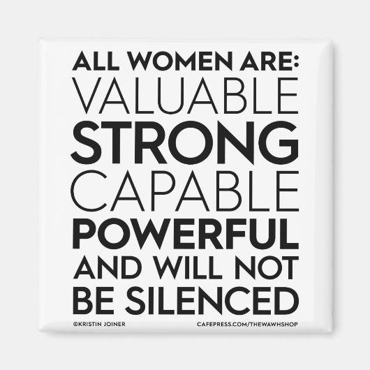 Toutes les femmes sont des aimants Carrés (Devant)