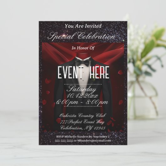 Toutes les fins | Invitation Tuxedo (Debout devant)