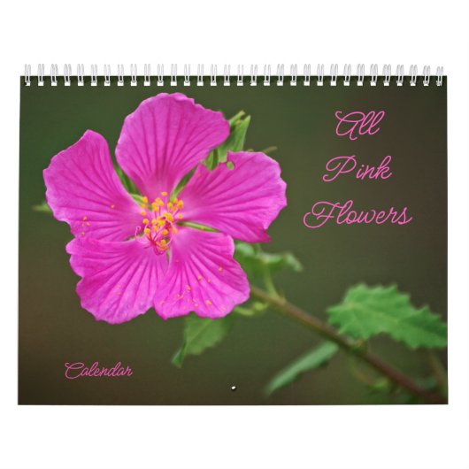 Toutes les fleurs roses Calendrier photographique (Protection)