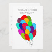 Toutes les invitations à l'événement (Devant / Derrière)