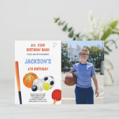 Toutes les invitations d'anniversaire de Star Spor (Debout devant)