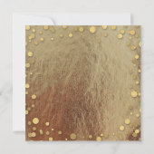 Toutes les invitations Gold Glam Faux Foil Confett (Dos)