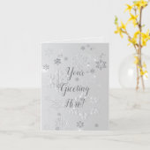 Toutes les occasions carte de flocon de neige (Fleur jaune)