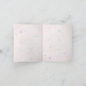 Toutes les occasions Carte de flocon de neige rose (Intérieur)