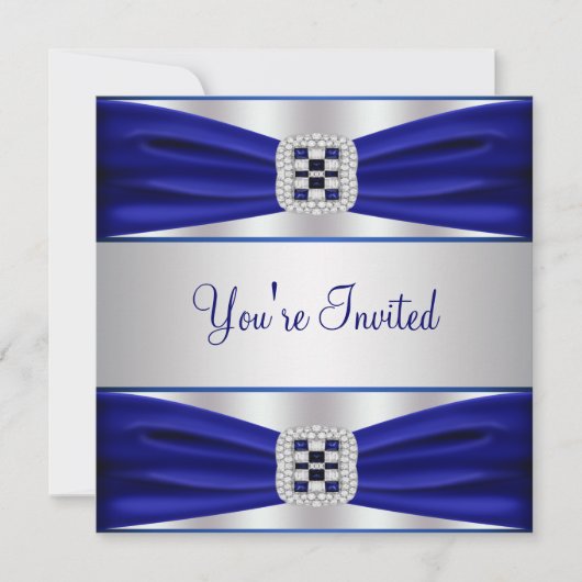 Toutes les occasions Cobalt Blue Party Invitation (Devant)