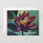 Toutes les occasions peintes fleur loyus Carte pos (Devant / Derrière)