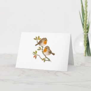 Toutes les occasions Robin Birds Plier Carte