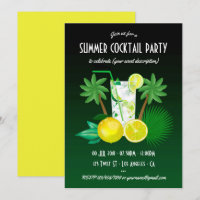 Toutes les occasions Summer Cocktails Invitation