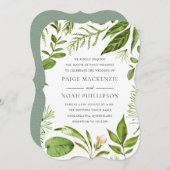 Toutes les saisons Faire-part de mariage de verdur (Devant / Derrière)