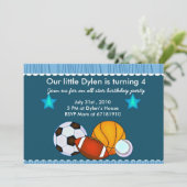 Toutes les Sports Star Invitation fête d'anniversa (Debout devant)