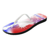 Toutes les tongs Bleues Bleues Rouge Américaines (Incliné)