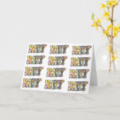 Toutes sortes de joyeuses cartes d'anniversaire (Fleur jaune)