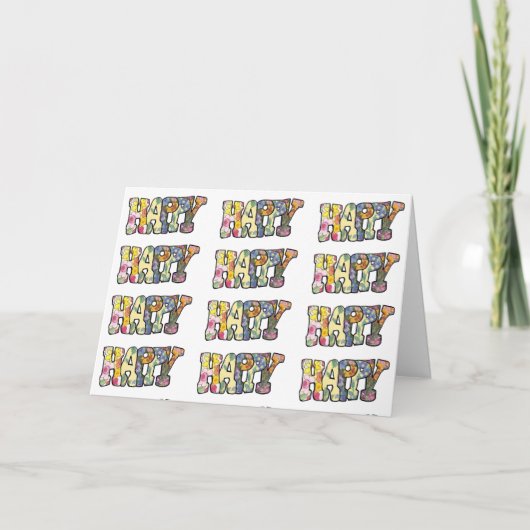 Toutes sortes de joyeuses cartes d'anniversaire (Devant)