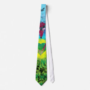 Touw, Abstract Grunge Hart Liefde Regenboog Kleure Stropdas