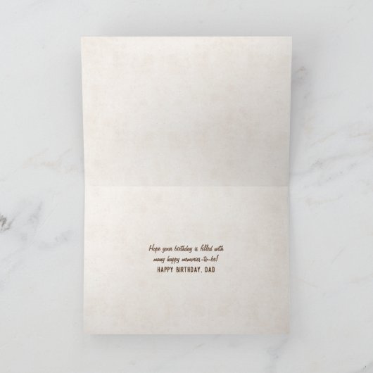 Touw Papa ontwerp op eiken hardhout Kaart (Binnen)